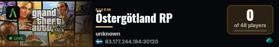 [Qbox Project] Östergötland RP live status badge