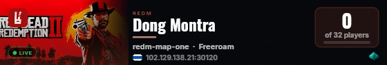 Dong Montra live status badge