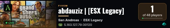 abdauziz | [ESX Legacy] live status badge