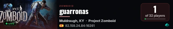 guarronas live status badge