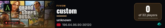 custom live status badge