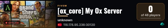 [ox_core] My Ox Server live status badge