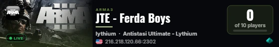 JTE - Ferda Boys live status badge
