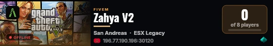 Zahya V2 live status badge