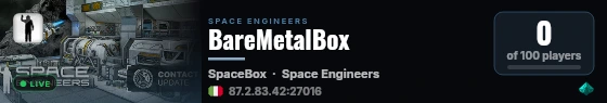 BareMetalBox live status badge