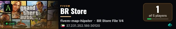 BR Store live status badge