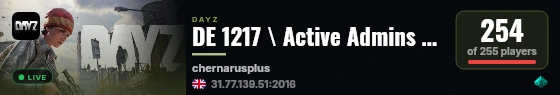 DE 1217 \ Active Admins - More Loot \ PVP live status badge