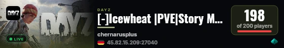 [-]Icewheat |PVE|Story Mode|Custom Events live status badge