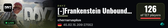 [-]Frankenstein Unbound |PVE|Story Mode|Custom Events live status badge