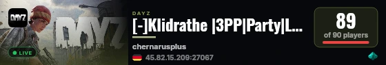 [-]Klidrathe |3PP|Party|Loot+|Guns+|Map live status badge