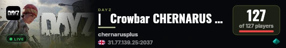 |   Crowbar CHERNARUS 1PP | BBP | HELI | EVENTS | LOOT+ live status badge