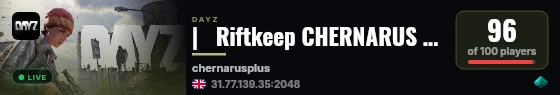 |   Riftkeep CHERNARUS 1PP | BBP | HELI | EVENTS | LOOT+ live status badge