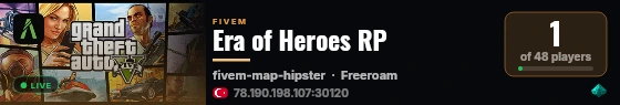 Era of Heroes RP live status badge