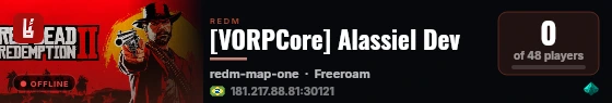 [VORPCore] Alassiel Dev live status badge