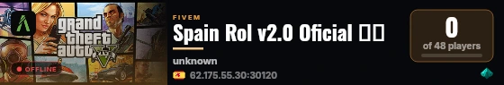 Spain Rol v2.0 Oficial 🇪🇸 live status badge