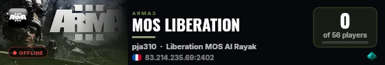 MOS LIBERATION live status badge