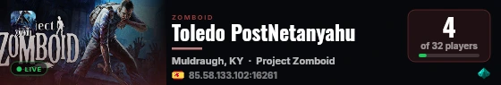 Toledo PostNetanyahu live status badge