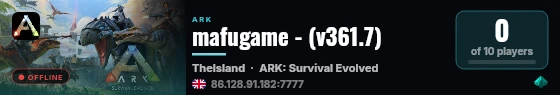 mafugame - (v361.7) live status badge