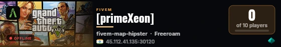 [primeXeon] live status badge