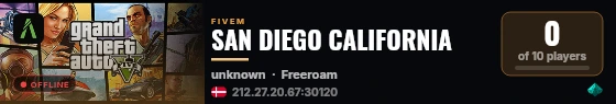 SAN DIEGO CALIFORNIA live status badge