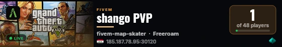 shango PVP live status badge