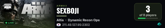 SEXBOJI live status badge