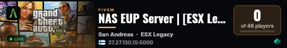 NAS EUP Server | [ESX Legacy] live status badge