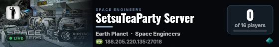SetsuTeaParty Server live status badge