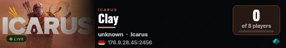Clay live status badge