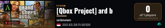[Qbox Project] ard b live status badge