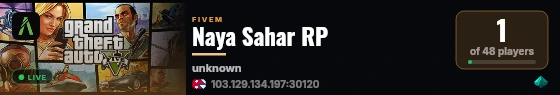Naya Sahar RP live status badge