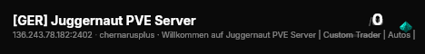[GER] Juggernaut PVE Server live status badge