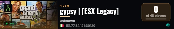 gypsyraja | [ESX Legacy] live status badge