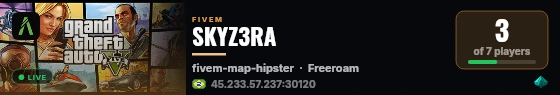 SKYZ3RA live status badge