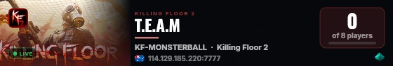 T.E.A.M live status badge