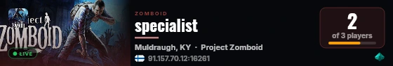 specialist live status badge