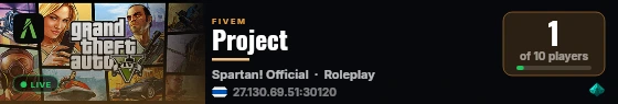 Project live status badge