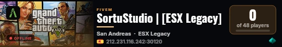 SortuStudio | [ESX Legacy] live status badge