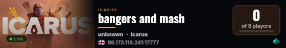 bangers and mash live status badge