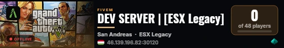 DEV SERVER | [ESX Legacy] live status badge