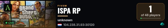 ISPA RP live status badge
