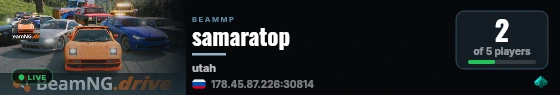samaratop live status badge