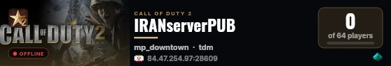 IRANserverPUB live status badge