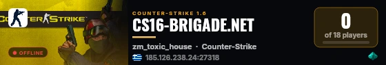 CS16-BRIGADE.NET live status badge