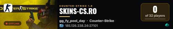 SKINS-CS.RO live status badge
