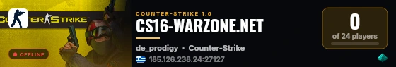 CS16-WARZONE.NET live status badge