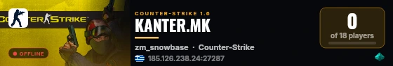 KANTER.MK live status badge