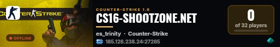 CS16-SHOOTZONE.NET live status badge