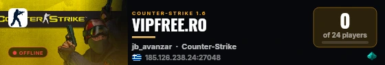 VIPFREE.RO live status badge
