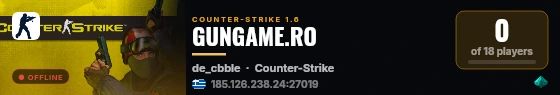 GUNGAME.RO live status badge